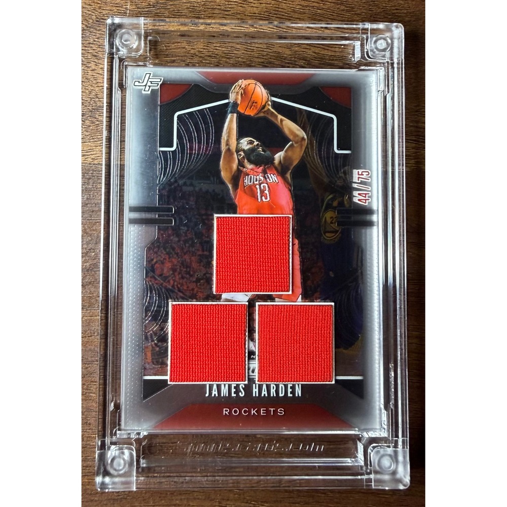 James Harden 2022-23 Jersey Fusion Triple Swatch Game Worn Shorts 44/75 Rockets